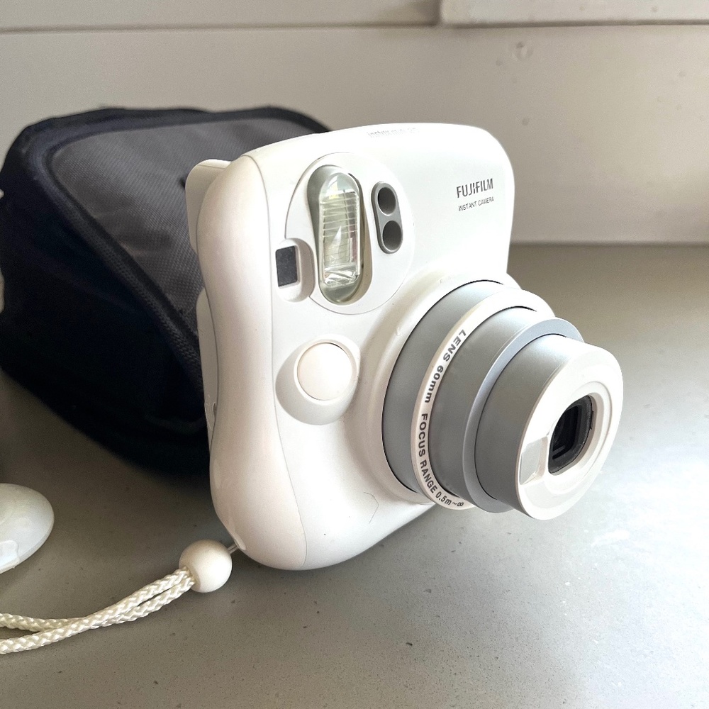 Fuji Film  Instant Camera with extra lens and bag